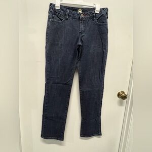 Worn Jeans Classic Dark Blue Women's Straight Leg Jeans
